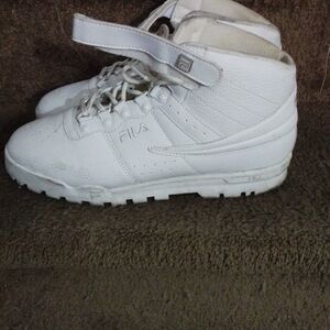 Fila Men's White High-Top Sneakers